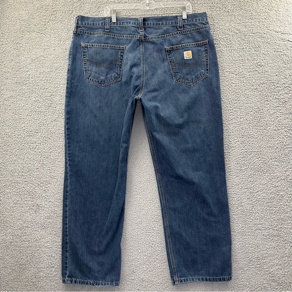 Carhartt Holter Relaxed Fit Jeans Medium‎ Blue Cotton Blend 101483 Men's 42 x 30